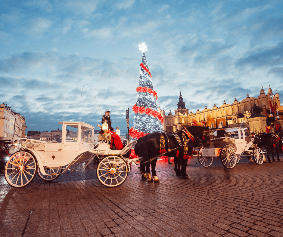 Krakow during Christmas